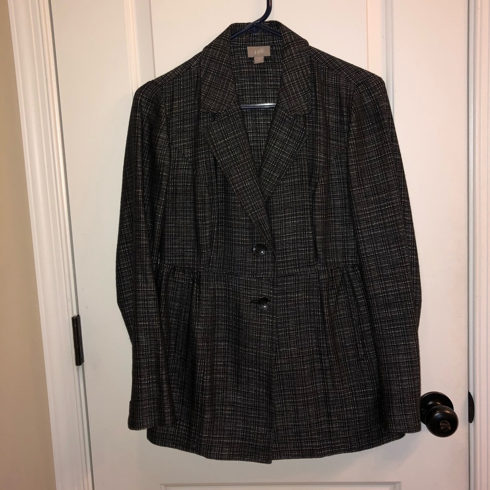 J Jill Black/White blazer